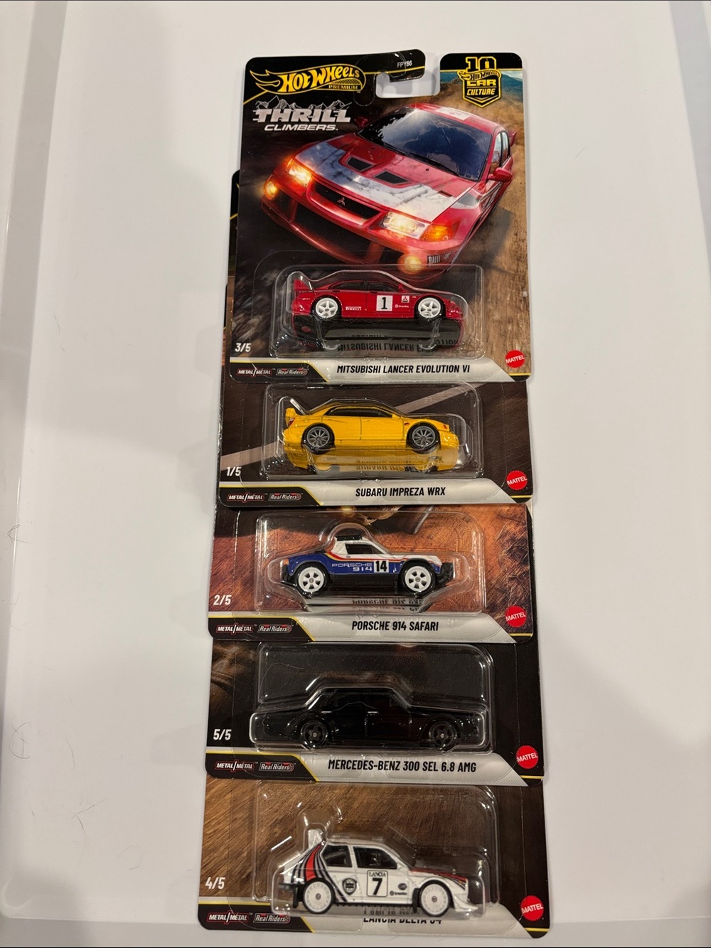 Hot Wheels Premium Thrill Climbers, Complete Set